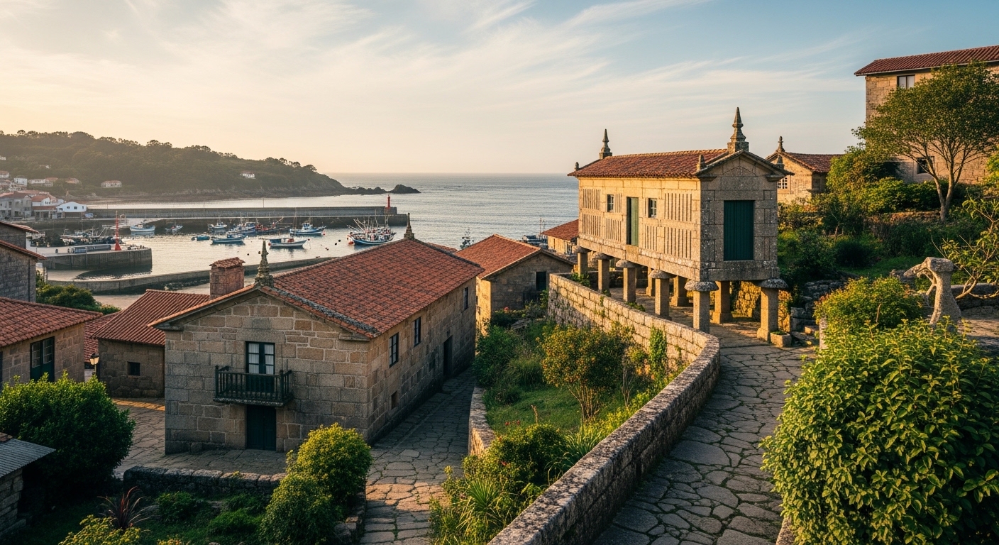 Patrimonio cultural de la costa gallega: pazos, hórreos y pueblos marineros